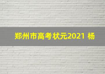 郑州市高考状元2021 杨